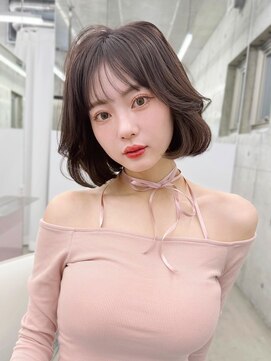 エヌアイ オモテサンドウ(ni omotesando) 韓国っぽタッセルボブ*タンバルモリ内巻きボブシースルーバング