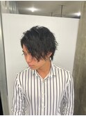 波巻きツイストスパイラルパーマ/フェザーパーマ/眉毛/メンズ