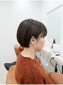 ショート ショートボブ イメチェン ワイドバング 美髪