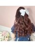 ヘアセット+バレッタリボン ￥3200／北新地ヘアセット