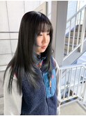 顔周りレイヤー×オリーブカラー