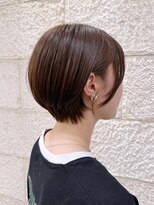 ハピネス 河原町店(Happiness)&nbsp;丸みショート　ブラウンベージュ　京都美容室　進詩織
