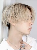 ブリーチパーマメンズパーマシャドウパーマセンターパート