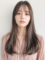 カバーヘア ブリス 大宮西口(COVER HAIR bliss)&nbsp;アッシュブラウン細めハイライトレイヤーロングp1大宮20代30代