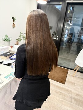 リシェイル(RICHAIR) ブリーチ毛に縮毛矯正☆before、after