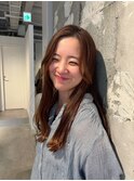 くびれヘアシフォンブラウンレイヤー