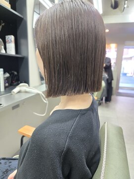 ヘアーグロウニコ(hair grow nico...) 透明感カラー×丸くならないボブ