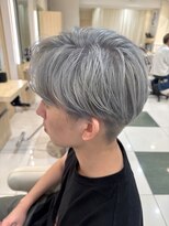 アッシュ 成瀬店(Ash)&nbsp;ダブルシルバーカラー/メンズマッシュショートかりあげ/町田