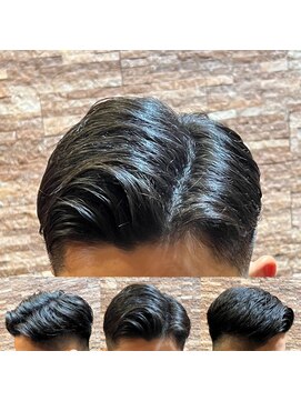 アールドボーテ 理容室(R de Beaute) 銀座 七三分け ミドルフェード