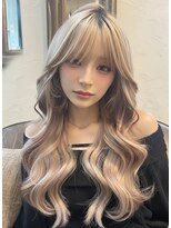 ベル 表参道Terrace(Belle)&nbsp;ミルクティーブロンド/アンブレラカラー/イヤリングカラー/原宿