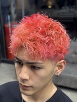 ワイズチョップガレージ(Y's CHOP GARAGE)&nbsp;無造作ツイスパ×ピンクカラー