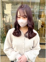 ミモザワークス ヘアアレンジ ブリーチなしラベンダー
