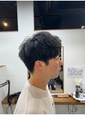 シャドウパーマフェザーパーママッシュ刈り上げツーブロック