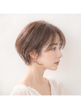 ネオリーブウリ 二子玉川店(Neolive uri) ホワイトグレージュミニウルフデジタルパーマチェリーブラウン