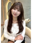 韓国ワンホンレイヤー韓国巻きワンホン前髪トレンド艶髪20代