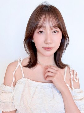 ファナ(fha-na) ☆　外ハネボブ　韓国風ミディアムレイヤー☆イメチェン
