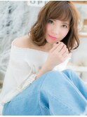 ■mod's上尾7-5★■前下がりフォルムの…ふんわりシフォンミディ