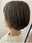 *丸みのあるショートボブ