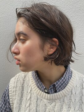 ソイ 下北沢(soi) ルーズなボブパーマ　ニュアンス耳掛け