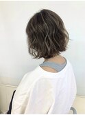 大人かわいい★ハイライトアッシュグレーグレージュ