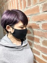 ラウンジ ヘアアンドグルーミング(Lounge HAIR&GROOMING) ハンサムショートフューチャリング紫