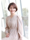 フェミニンショートボブ