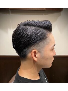 ヒロギンザ 秋葉原店(HIRO GINZA) 73分けスリックバックツーブロック