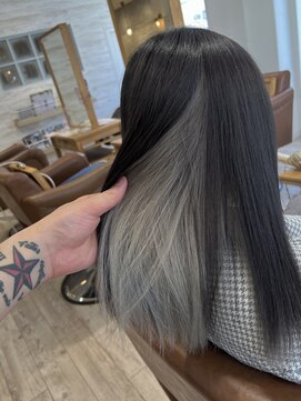 ラボヌールヘアー 宇都宮店(La Bonheur hair) ホワイトカラー♪【宇都宮駅/インナーカラー】