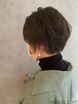 アーサスバイヘッドライト 水戸城南2丁目店(ursus by HEADLIGHT) アッシュグレージュ×ひし形ショートボブ×ヘルシースタイル