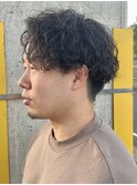 メンズパーマ波巻きスパイラルパーマツイストスパイラルパーマ