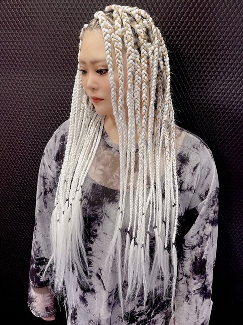 White braid hair