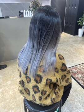 メリー オオサカ(Merly Osaka) 絶妙な隠れバレイヤージュ_white silver_