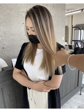 ウル 岡山駅店(ULu.) 髪質改善ハイトーンバレイヤージュハイライトブリーチ岡山倉敷