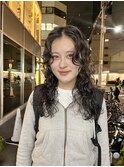 CAF FUKO レイヤーロング/スパイラルパーマ/大阪/心斎橋