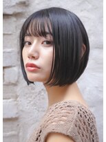 ソウ アオヤマ(SO aoyama)&nbsp;ミニボブ　コンパクト　大人かわいい　丸み　黒髪