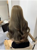 オリーブベージュ マチルダボブインナーグレージュ前髪