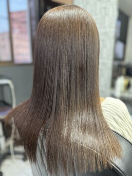 アローズ 久留米店(arose) 耳かけ大人かわいいモーヴカラー艶カラー30代40代50代