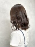ナチュラルベージュ/ブリーチなし/透明感カラー/トリートメント
