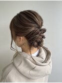 【lotus下枝】結婚式ヘアセット/アップヘア/ゆるふわアレンジ