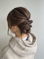 ロータスヘアーデザイン(Lotus Hair Design)&nbsp;【lotus下枝】結婚式ヘアセット/アップヘア/ゆるふわアレンジ