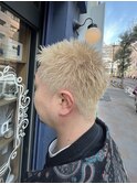 スパイキーショート／メンズカット/ブリーチ/ベリーショート