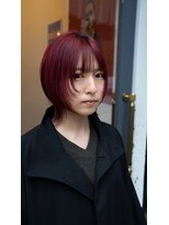 カフカ(CAFCA)&nbsp;フェイスレイヤーボブ×ディープレッド【Taisuke】