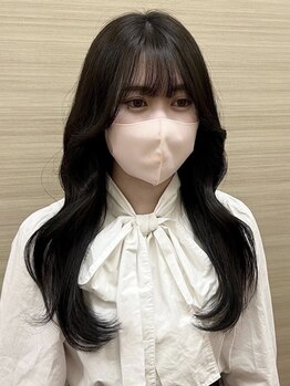 ラボー ノースプラザ店(LA'BO)の写真/上品さをまとったくびれヘアで、華やかな韓国風スタイルを実現。軽やかに揺れて、ふんわり感も演出＊