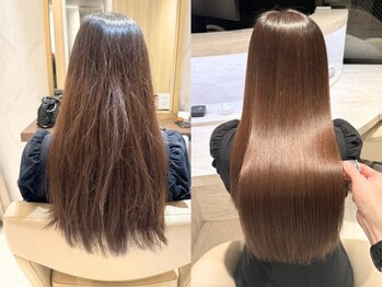カインド 南青山(hair&make up KIND)の写真/うねりが気になる時にも、パサつきが気になる時にもおすすめ＊まっすぐ過ぎないナチュラルストレートヘアへ