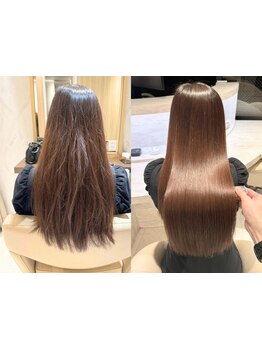 うねりが気になる時にも、パサつきが気になる時にもおすすめ＊まっすぐ過ぎないナチュラルストレートヘアへ