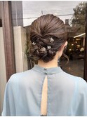 お呼ばれアレンジ/まとめ髪/ヘアアレンジ/結婚式ヘア