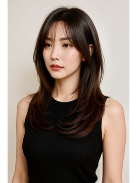 レヴィア(REVIA) レイヤーカット髪質改善トリートメント前髪カット