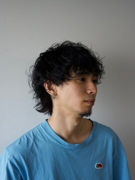 マール 矢場町(MARL) シャドウパーマメンズウルフマッシュショート