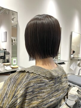 シアン バイ アルテフィーチェ(CYAN by artefice) ミニボブ　タッセルボブ グレージュ　髪質改善トリートメント