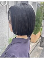 マノハル(MANOHARU)&nbsp;地毛風カラー　ぱっつんミニボブ